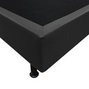 Ver imagem 3 de Base Box para Cama Casal Queen 158x198cm Bipartido Liz S05 Sintético Preto - Mpozenato