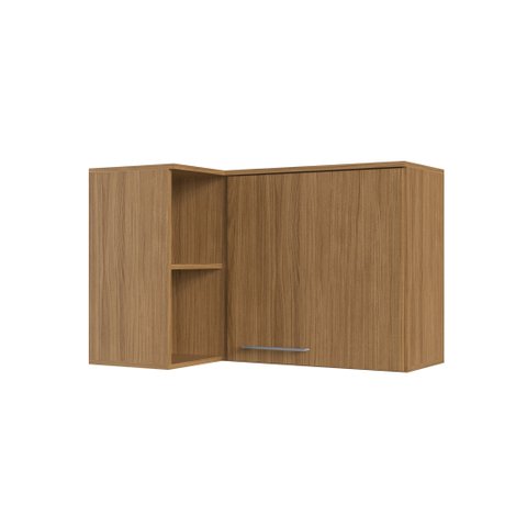 Aéreo de Canto com 1 Porta 1 Prateleira Co8103 Naturalle/Naturalle Decibal Móveis