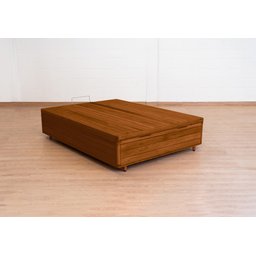 Cama Box Baú Rústica Casal Serenelife - Imbuia - 3