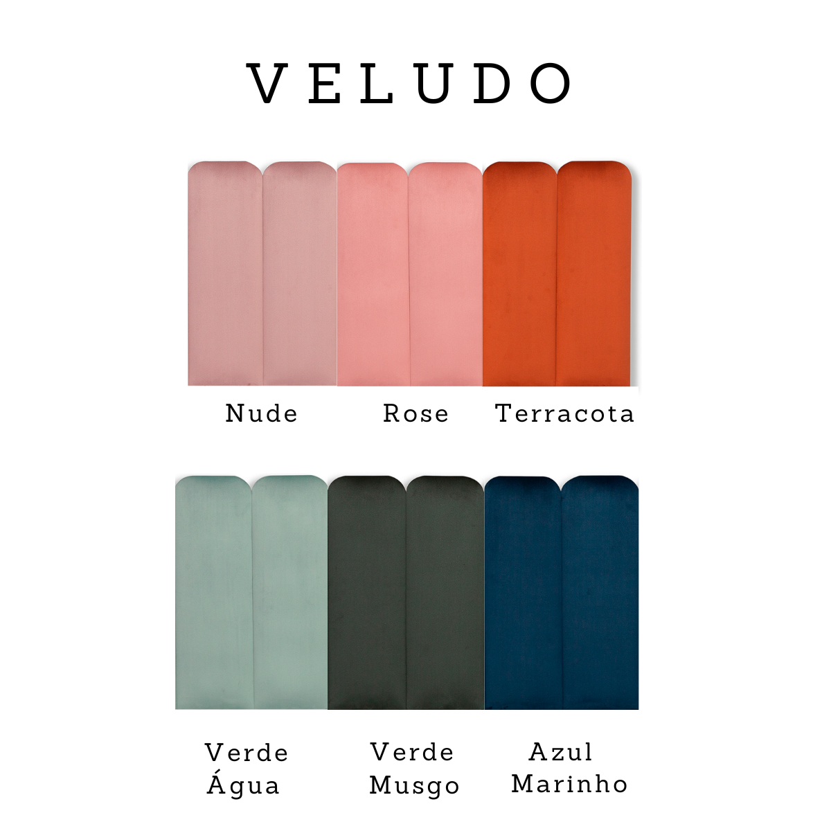 Cabeceira Solteiro Modulada Arredondada Cama Box Veludo Rosé - 5