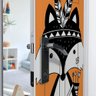 Adesivo para Porta Raposa Indígena- 63X210Cm - 2