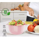 Ver imagem 4 de Kit 03 Potes Redondo Rosa Caçarola com Tampa Vasilhas