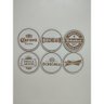 Kit Bolacha Copo Cerveja com 6 Unidades e Suporte 3mm Branco [f031] - 5