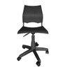 Cadeira de Escritorio Giratoria Versat para Recepção com Regulagem de Altura Plastico Preta - 4