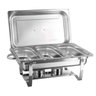 Rechaud Retangular 9 L com 3 Cubas 1/3 Banho Maria Gourmet - Brinovar - 1
