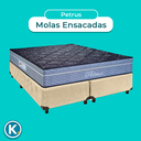 Ver imagem 4 de Conjunto Cama Box Blindado Casal + Colchão Molas Ensacadas Petrus Paropas