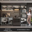 Ver imagem 6 de Armário de Cozinha Completa 260cm Cinza Nice Madesa 08