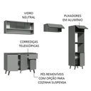 Ver imagem 5 de Armário de Cozinha Completa 260cm Cinza Nice Madesa 08
