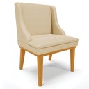 Ver imagem 7 de Kit 5 Cadeiras Decorativas Sala de Jantar Base Fixa de Madeira Firenze Suede Cinza/Preto G19 - Gran 