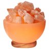 Himalayan Glow 1326 Natural Pink Night, 6-8 Pounds, Bowl Salt Lamp - 1
