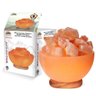 Himalayan Glow 1326 Natural Pink Night, 6-8 Pounds, Bowl Salt Lamp - 2
