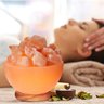 Himalayan Glow 1326 Natural Pink Night, 6-8 Pounds, Bowl Salt Lamp - 3