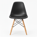 Ver imagem 4 de Cadeira Charles Eames Eiffel Ef-001 Base Madeira - Preta