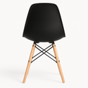 Ver imagem 5 de Cadeira Charles Eames Eiffel Ef-001 Base Madeira - Preta