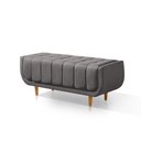 Ver imagem 2 de Recamier Alemanha 1,50M com Base Madeira Linho Sofatec