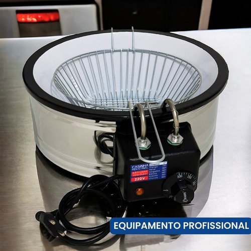 Fritadeira Industrial Eletrica Tacho Esmaltado 5l - 2