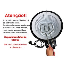 Fritadeira Industrial Eletrica Tacho Esmaltado 5l - 6