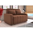 Ver imagem 1 de Sofá Cama Amora Veludo Ferrugem E435 - Matrix