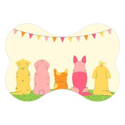 Tapete Comedouro Ração Cachorro Pet Cão Dog Lona Nº2 - 30x44 - 1