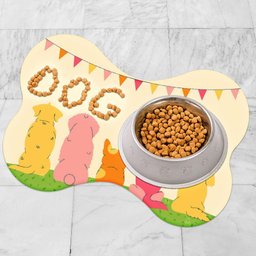 Tapete Comedouro Ração Cachorro Pet Cão Dog Lona Nº2 - 30x44 - 5
