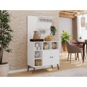 Ver imagem 2 de Balcão Armário Aparador Cantinho Café Cozinha 2 Portas Branco