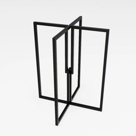 Pé de Mesa de Ferro para Tampo Redondo ou Quadrado