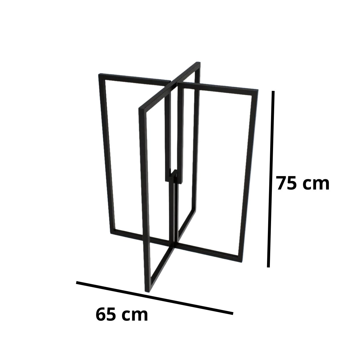 Pé de Mesa de Ferro para Tampo Redondo ou Quadrado - 3