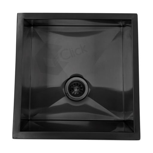 Cuba Preta Cozinha Gourmet Aço Inox 304 Quadrada 40cm Ajl Store - 1