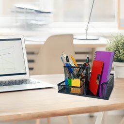 Kit Organizador Preto com 3 Partes para Escritório - 5