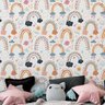 Papel de Parede Auto Adesivo Infantil Aquarela Arte Colorida Lavavel Decorativa Quarto Sala 6m - 2