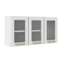 Ver imagem 1 de Módulo Cozinha Bertolini Colors Armário 6010 C/ 3 Portas C/ Vidro 105cm Branco-bertolini