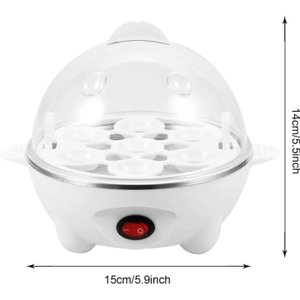 Ultra Cozedor de Ovos Portátil Cozinha a Vapor 7 Ovos 220v