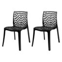 Ver imagem 2 de Kit 2 Cadeiras Gruvyer Empilhável Sala Jantar - Seat&co