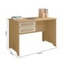 Mesa de Escritório Secret Alemanha Cinamomo Off White - 3