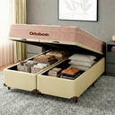 Ver imagem 5 de Cama Box Bau Blindado Casal + Colchão Molas Ensacadas Airtech Ortobom