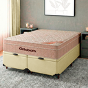 Ver imagem 1 de Cama Box Bau Blindado Casal + Colchão Molas Ensacadas Airtech Ortobom