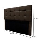 Ver imagem 3 de Cabeceira Cama Box Estofada Solteiro 90 Cm Ananda Suede Marrom