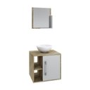 Ver imagem 2 de Conjunto Balcão C-cuba R30 e Espelheira Soft 500 Carvalho Carvalho C-branco Chess