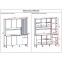 Ver imagem 3 de Armário de Cozinha Compacta Slow Freijó/soft 8 Portas e 1 Gaveta - Kits Paraná