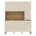 Ver imagem 4 de Armário de Cozinha Compacta Slow Freijó/soft 8 Portas e 1 Gaveta - Kits Paraná