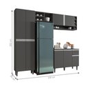 Ver imagem 2 de Cozinha Compacta Atlanta Cinza Fosco