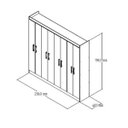 Ver imagem 4 de Guarda-Roupa Casal 8 Portas Conan