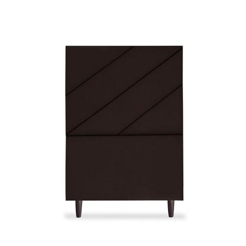 Cabeceira Estofada Queen Cristal 90cm Suede Marrom