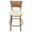 Ver imagem 2 de Kit 2 Banquetas Baixa Area Gourmet Encosto Juncado