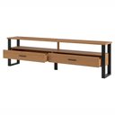 Ver imagem 3 de Rack para Tv até 65" Estilo Industrial 2,20m com 2 Gavetas Pradel Móvei