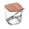 Açucareiro de Vidro com Tampa e Colher de Bambu Wolff - 1