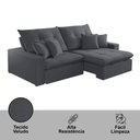 Ver imagem 5 de Sofá 290 Cm Braço 25 Cm Retrátil e Reclinável Império Meu Sofá Online