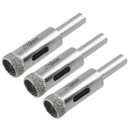 Ver imagem 1 de Serra Copo Diamantada Refrigerada 10mm Porcelanato Vidro Mármore | 03 Un