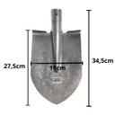 Ver imagem 4 de Kit 1 Pá Cavar Quadrada + 1 Pá de Bico Galvanizada sem Cabo