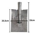 Ver imagem 2 de Kit 1 Pá Cavar Quadrada + 1 Pá de Bico Galvanizada sem Cabo